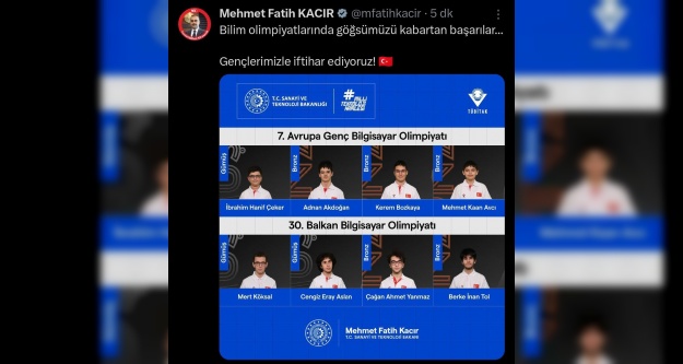 Bilgisayar Olimpiyatlarında Gururlandıran Başarı